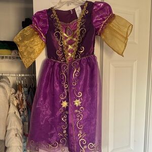 Purple and Gold Kids Princess Costume